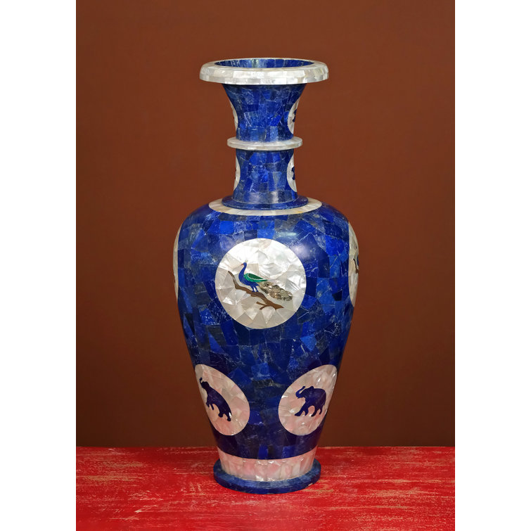 Exotic India Stoneware Floor Vase Wayfair